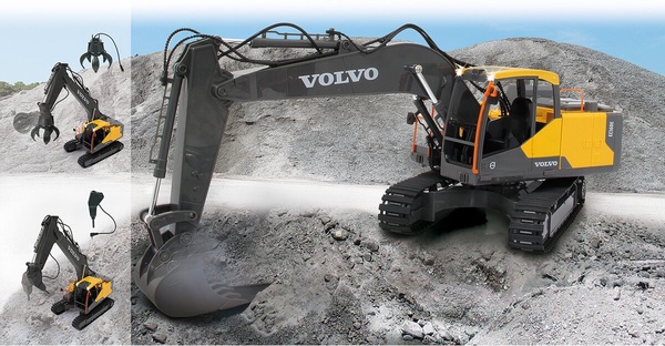 Excavadora Volvo Radio Control  EC160 1:20 2,4ghz 